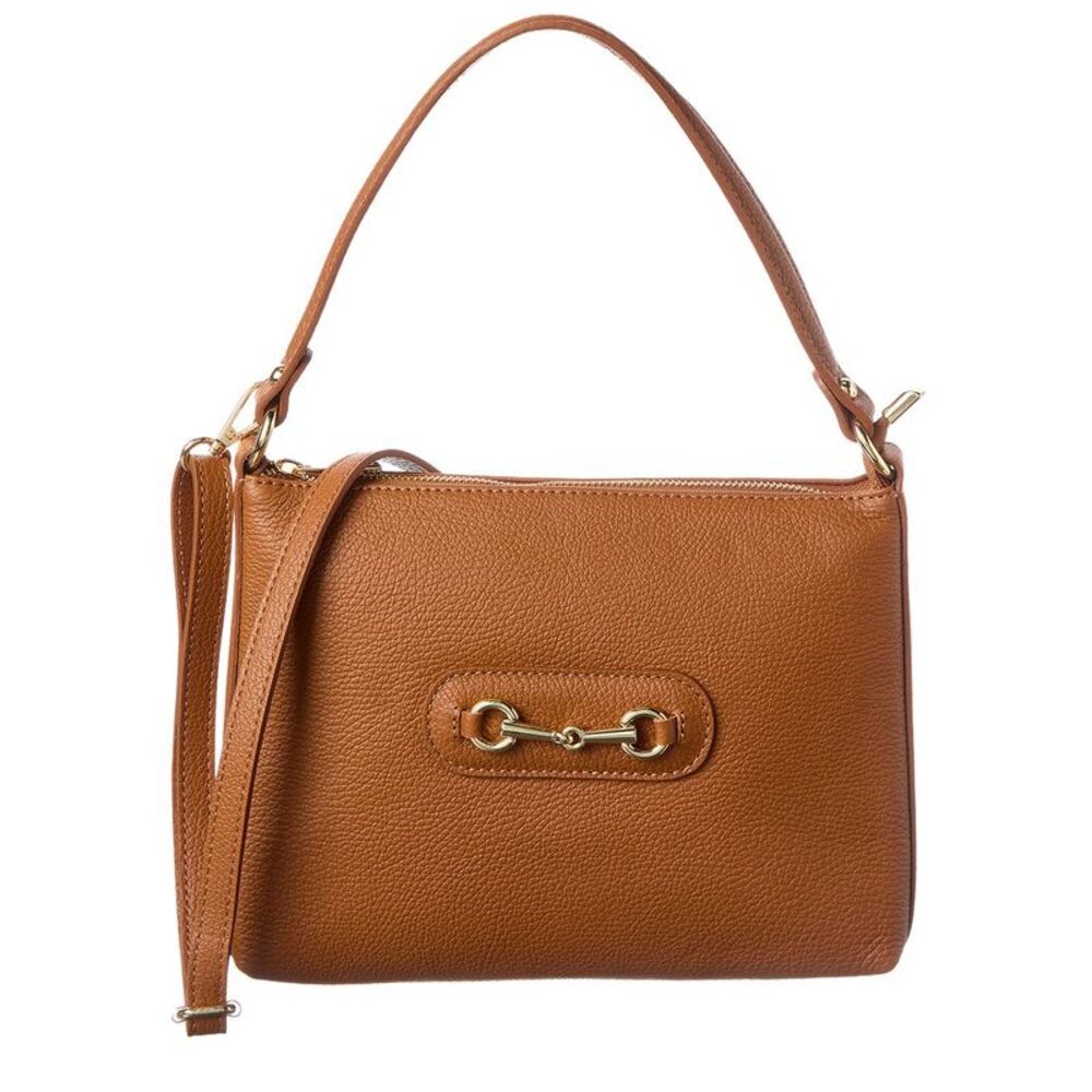 Isabella Rossetti Kalina Leather Handbag, Brown